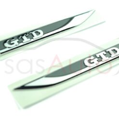 Genuine Side Fender GTD Chrome Badge set L+R VW Golf 7 5G0853688P 5G0853688N - Image 3