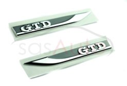 ✅ Genuine Side Fender GTD Chrome Badge set L+R VW Golf 7 5G0853688P 5G0853688N