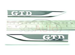 Alternative view of Genuine Side Fender GTD Chrome Badge set L+R VW Golf 7 5G0853688P 5G0853688N