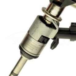 Alternative view of Fuel Rail with Injectors Sensor and Wiring Harness 06K133317AA 06K906036M VAG