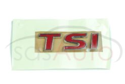 Alternative view of New  Inscription Badge "TSI" Red 1T0853675N GQF for VW Touran