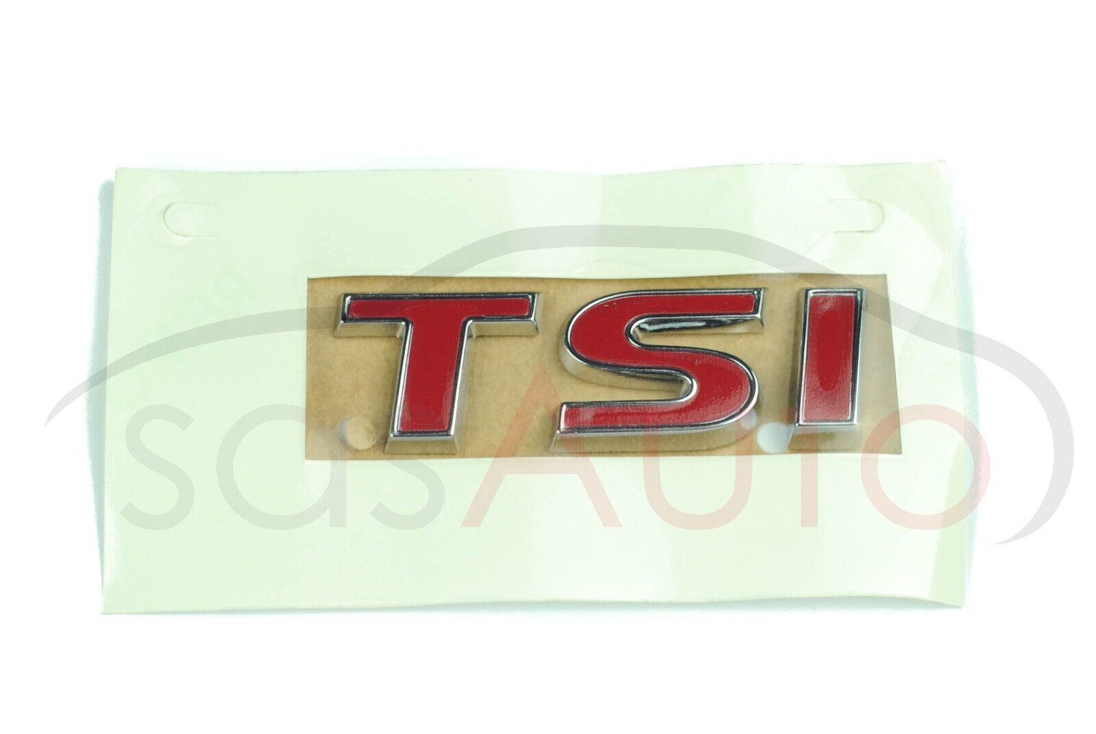New Inscription Badge "TSI" Red 1T0853675N GQF for VW Touran - Image 2