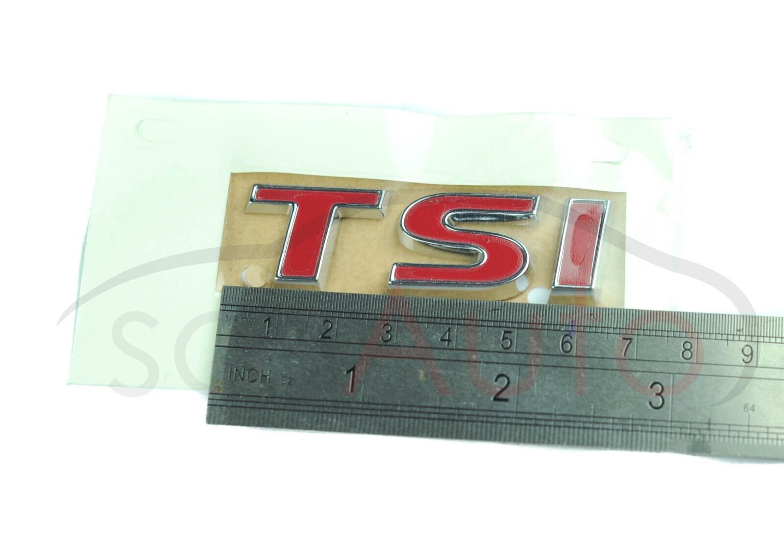 New Inscription Badge "TSI" Red 1T0853675N GQF for VW Touran - Image 5
