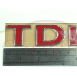 VW Crafter Inscription Badge "TDI" Red 2E0853675C - Image 4