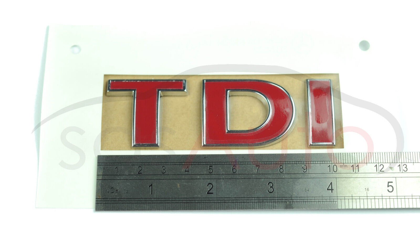 VW Crafter Inscription Badge "TDI" Red 2E0853675C - Image 5