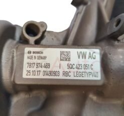 Alternative view of New, Genuine Steering Rack 5QC423051C for RHD Audi, Skoda, Seat, VW
